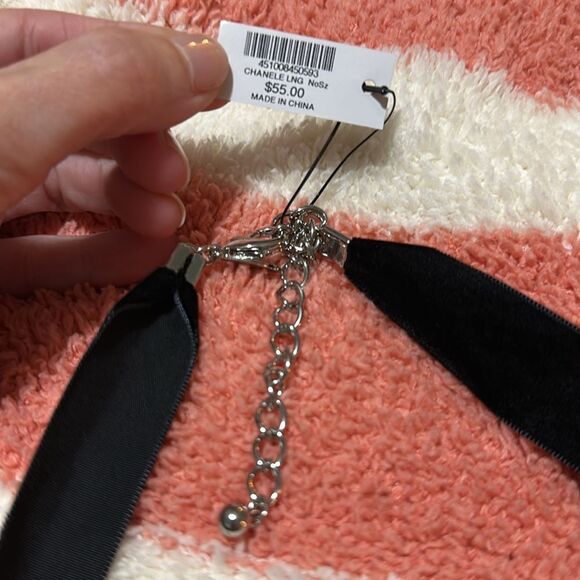 NWT Chico’s Silver Rope link long necklace (chanele long) - Picture 2 of 5